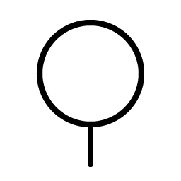 gender neuter thin icon