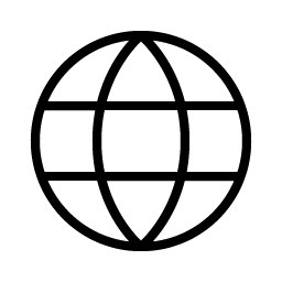 globe thin icon