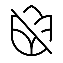 grains slash thin icon