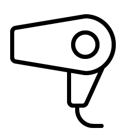 hair dryer thin icon