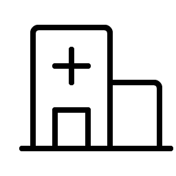 hospital thin icon