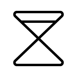 hourglass simple high thin icon