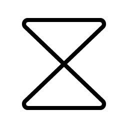 hourglass simple thin icon