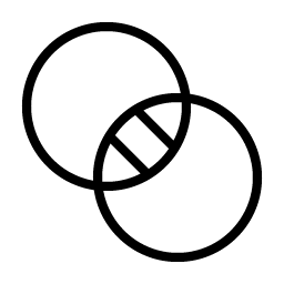 intersect thin icon
