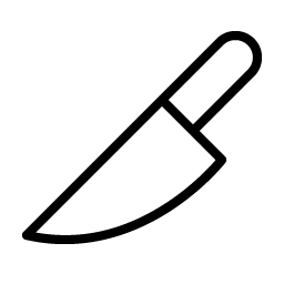 knife thin icon