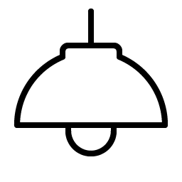 lamp pendant thin icon