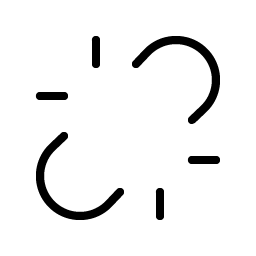 link break thin icon