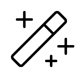magic wand thin icon