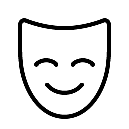 mask happy thin icon