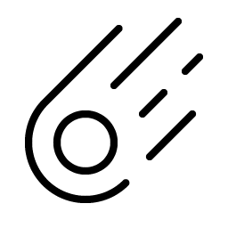 meteor thin icon