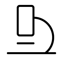 microscope thin icon