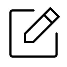note pencil thin icon