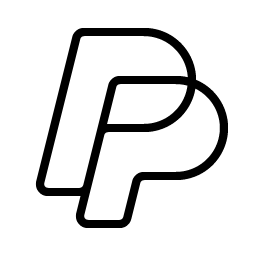 paypal logo thin icon