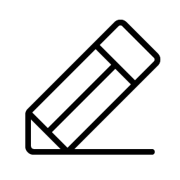 pencil line thin icon