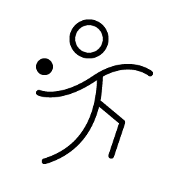 person simple throw thin icon