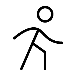 person simple walk thin icon