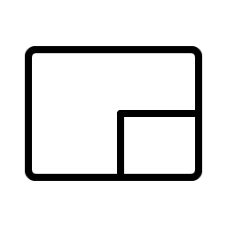 picture in picture thin icon