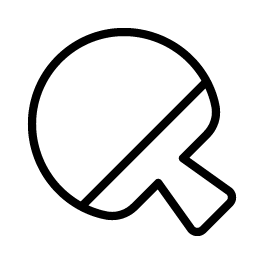 ping pong thin icon