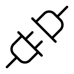 plugs thin icon