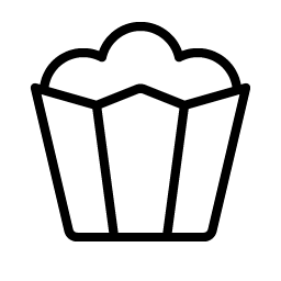 popcorn thin icon
