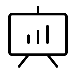 presentation chart thin icon