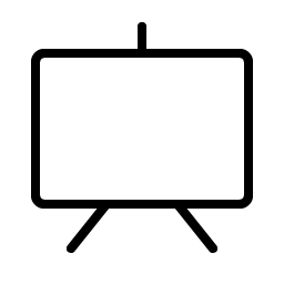 presentation thin icon