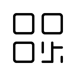 qr code thin icon