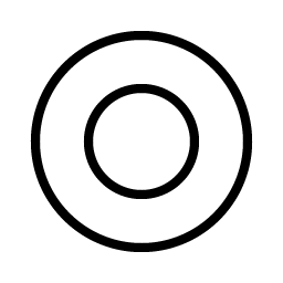 radio button thin icon