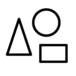 shapes thin icon