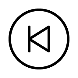 skip back circle thin icon