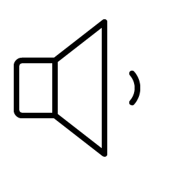 speaker low thin icon