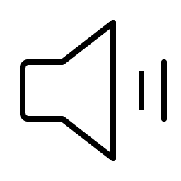 speaker simple high thin icon