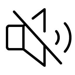 speaker slash thin icon