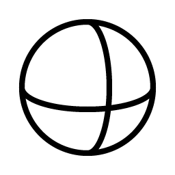 sphere thin icon