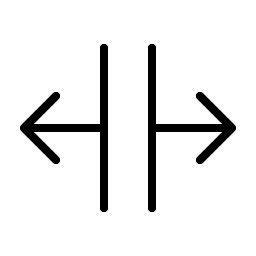 split horizontal thin icon