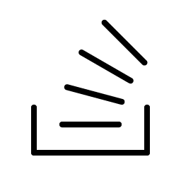 stack overflow logo thin icon