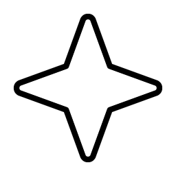 star four thin icon