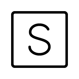 stripe logo thin icon