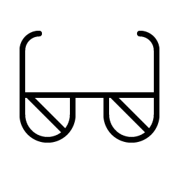 sunglasses thin icon