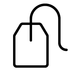tea bag thin icon