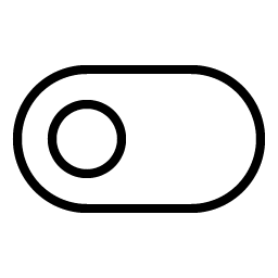 toggle left thin icon