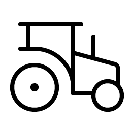 tractor thin icon
