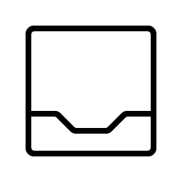 tray thin icon