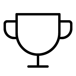 trophy thin icon