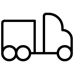 truck trailer thin icon