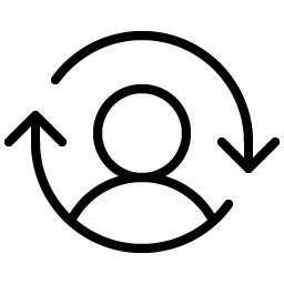 user switch thin icon