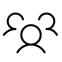 users three thin icon