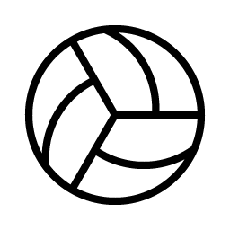 volleyball thin icon