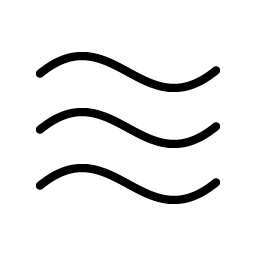 waves thin icon