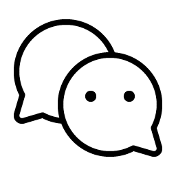 wechat logo thin icon